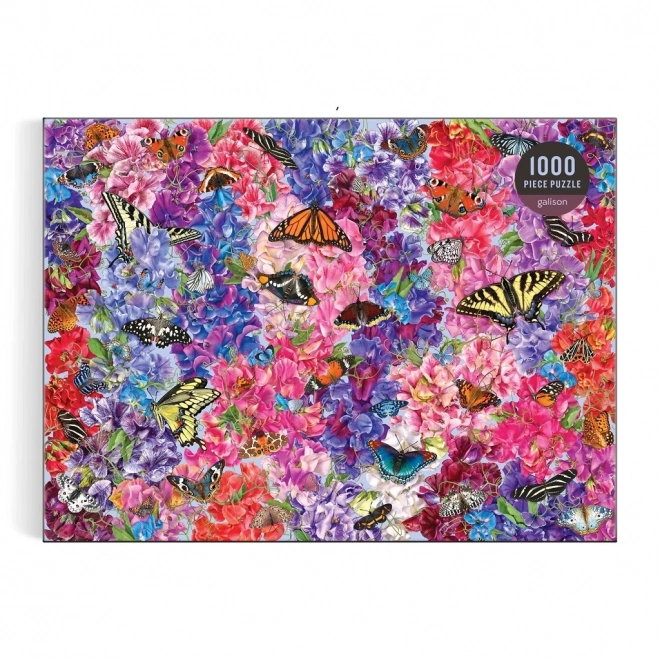 Butterflies in Sweet Peas Puzzle 1000 Pieces