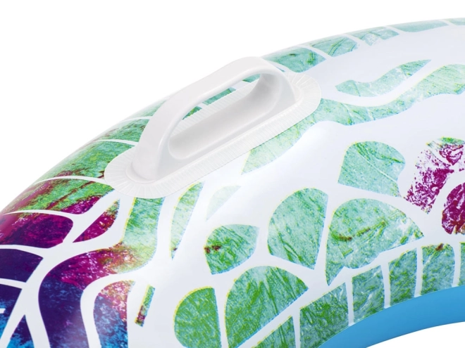 Colorful Inflatable Swimming Ring – Blue