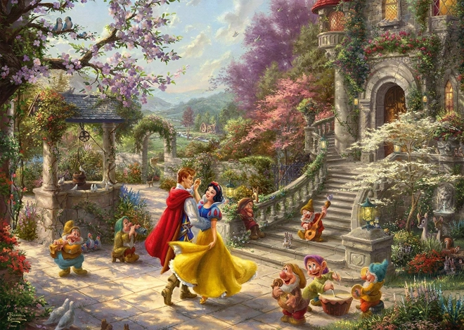 Snow White Dancing in Sunbeams Puzzle