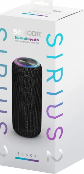 Altoparlante Bluetooth senza fili Sencor Sirius 2 con illuminazione LED e funzione TWS