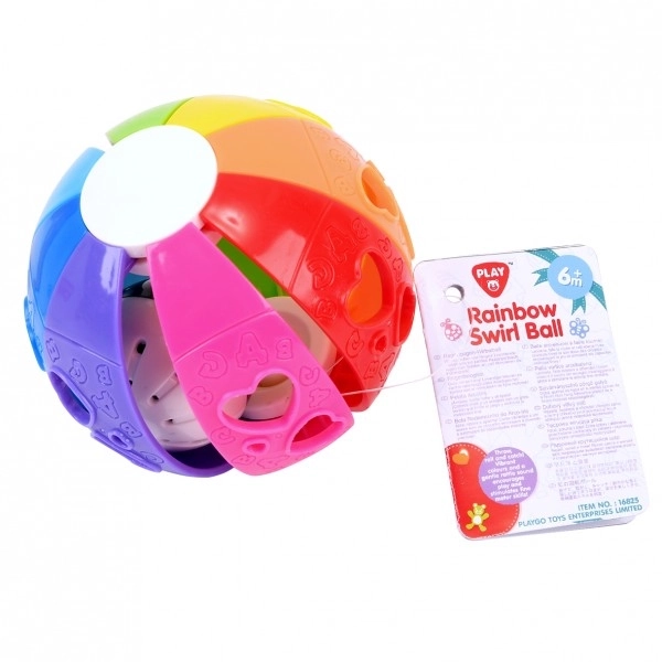 Rainbow Rattle Ball