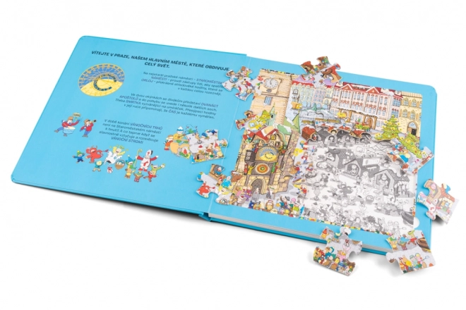 Praha – Puzzle, omalovánky a kvízy pro děti