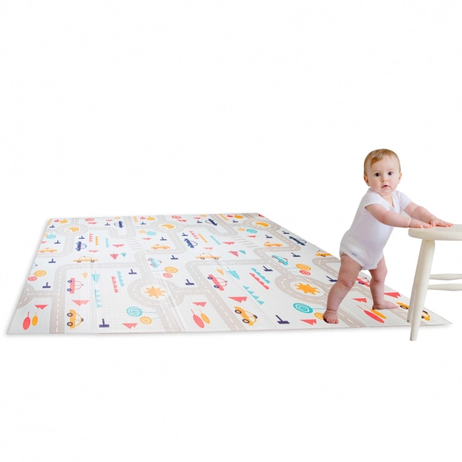 Educational Double-Sided Folding Play Mat - Forest and Road