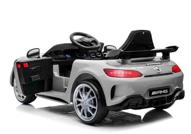Mercedes GTR Batterieauto Silber lackiert