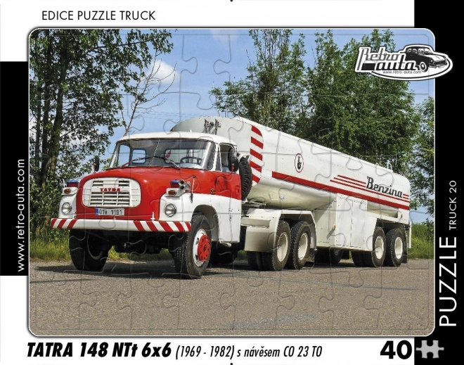 Retro Truck Puzzle Tatra 148 with Trailer