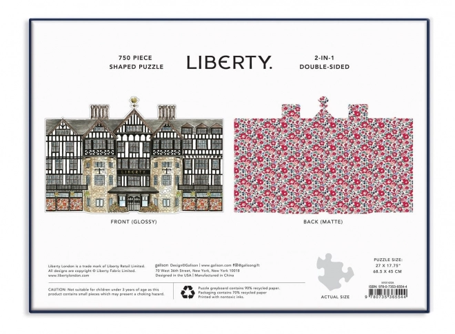 Puzzle Doppiafaccia Liberty London Tudor Building 750 pezzi