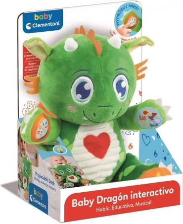 Clementoni Baby Friendly Dragon – Interactive Plush Toy