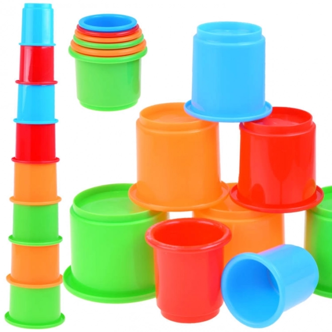 Colorful Little Tikes Stacking Cups