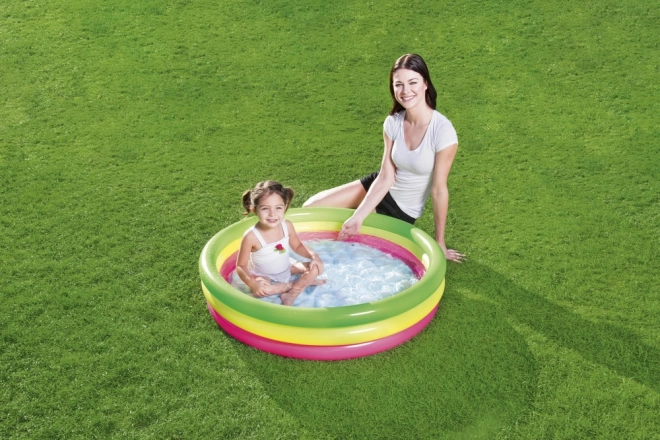 Inflatable Pool Three Colors 102 x 25 cm