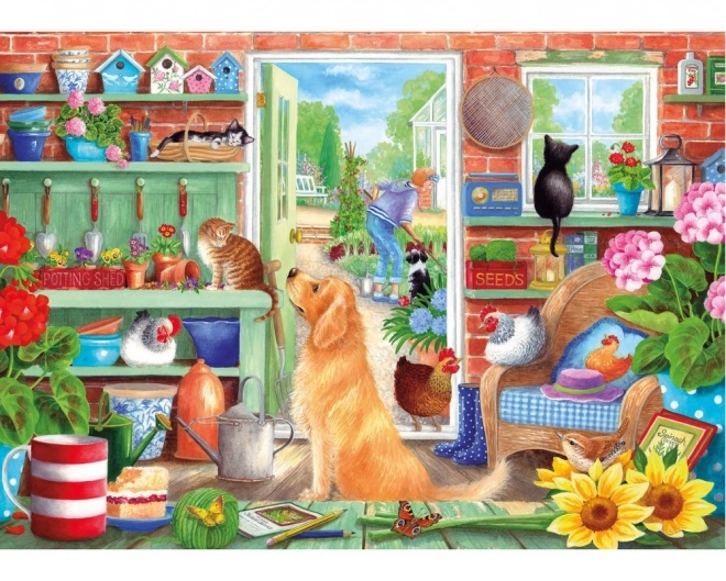 Gibsons Garden Shelves Jigsaw Puzzle 1000 Pieces