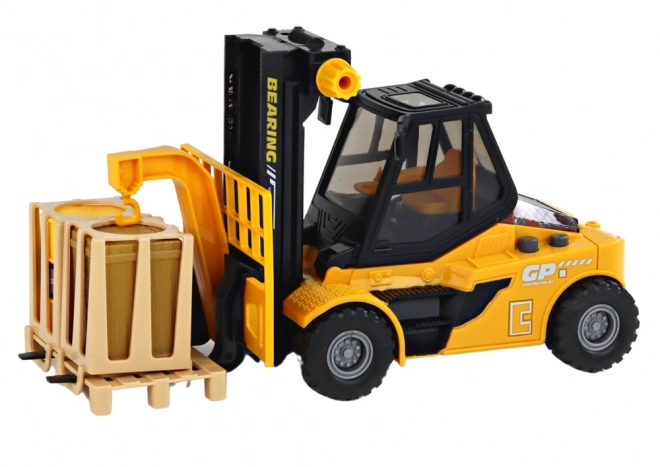 Yellow Toy Forklift with Lights and Sounds