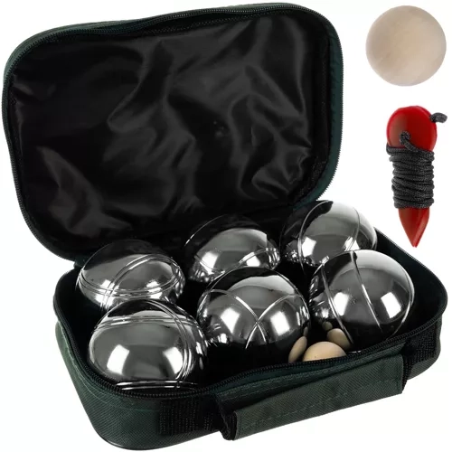 Boules Petanque 6 Balls Set with Case