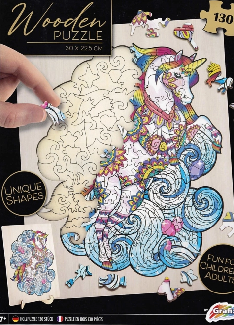 Wooden Unicorn Puzzle