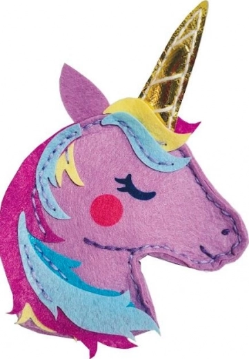 Creative Kit – Purple Felt Unicorn Wallet