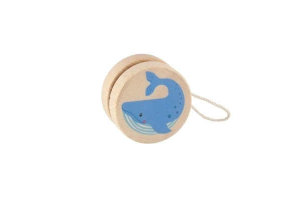 Wooden Yo-Yo with Animal Designs