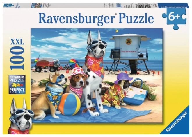 Ravensburger Puzzle No Dogs on the Beach XXL 100 Pieces