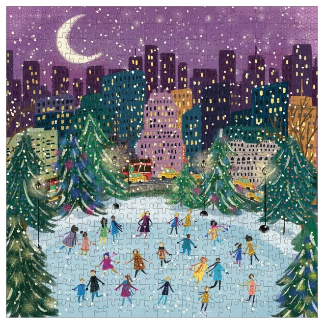 Moonlit Ice Skating Puzzle 500 Pieces