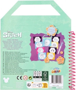 Pittura con acqua con tema Stitch