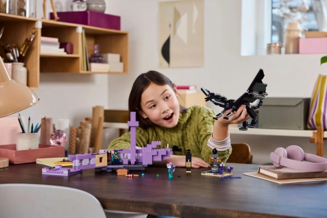 Lego Minecraft Ender Dragon and Ship