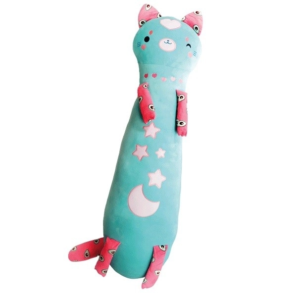 Glow-in-the-Dark Momomi Cat Plush Toy 60 cm