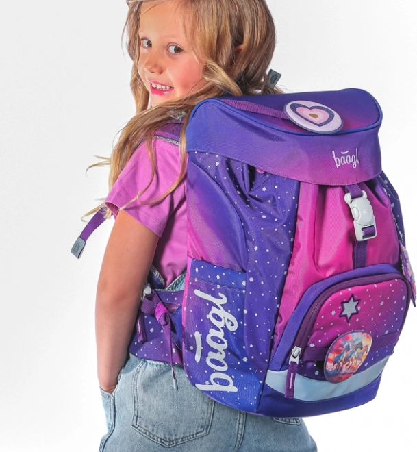 Set Scuola Cavalli Cuore: zaino, astuccio, sacca, grembiule, portafoglio