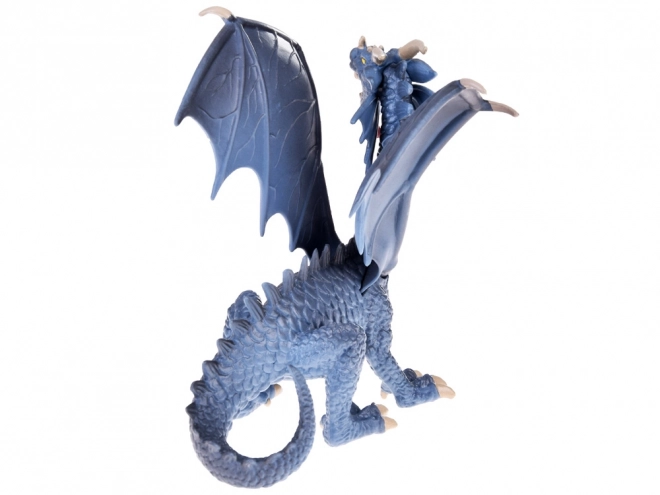 Gray Dragon Figure with Flexible Wings