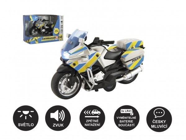 Police Motorcycle Toy with Light and Sound