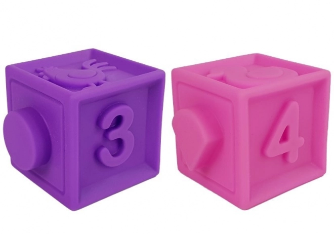 Sensory Soft Block Set with Animals and Numbers