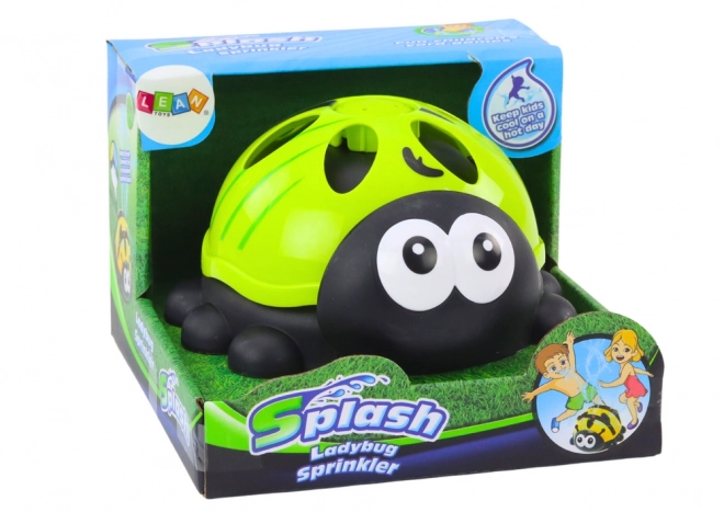 Garden Sprinkler Ladybug Water Fountain Green