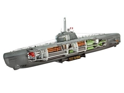 German Submarine Type XXI Model Kit