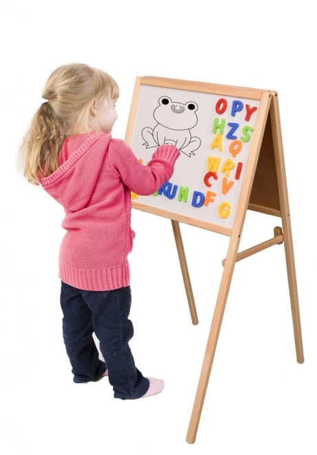 Magnetic Chalkboard with Abacus for Kids