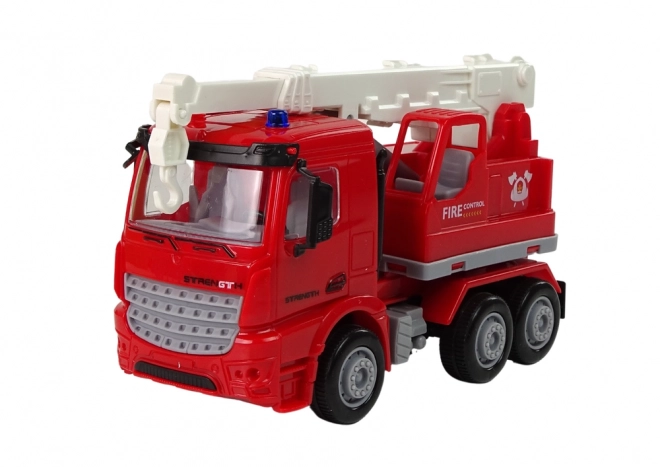 Fire Station Play Set with Crane and Traffic Signs