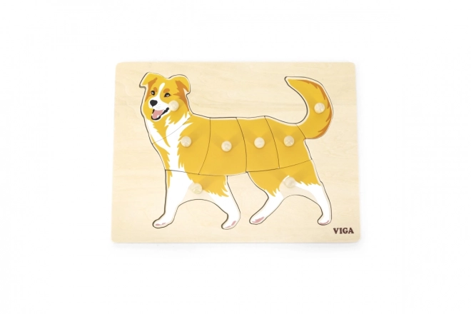 Wooden Montessori Dog Puzzle