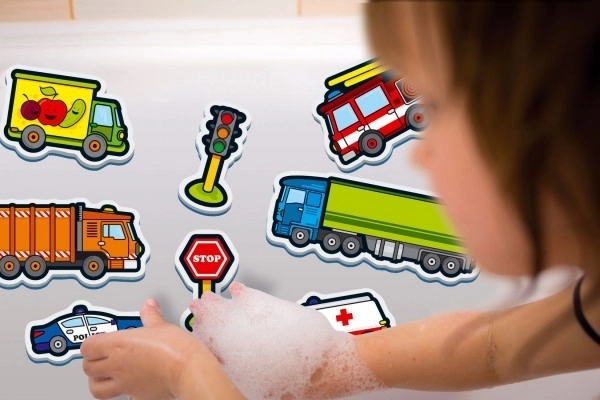 Foam Stickers My First Cars Set with Net 12 pcs