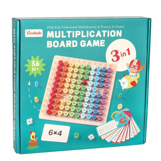 Educational Wooden Multiplication Board Game