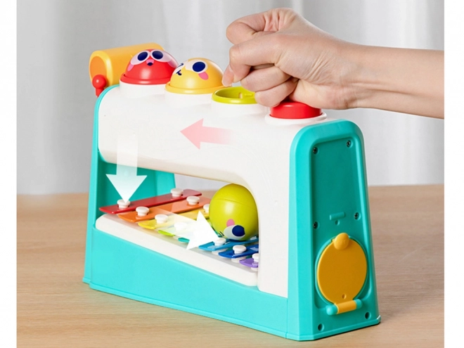 2-in-1 Xylophone with Hammer Toy