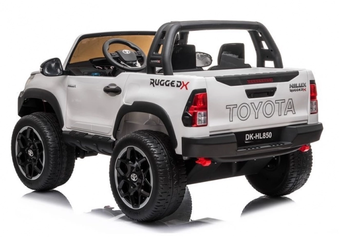 White Battery-Powered Toyota Hilux