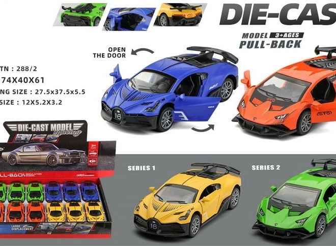 Metallauto mit Rückziehmotor