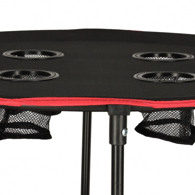 Table de camping pliable avec housse noire