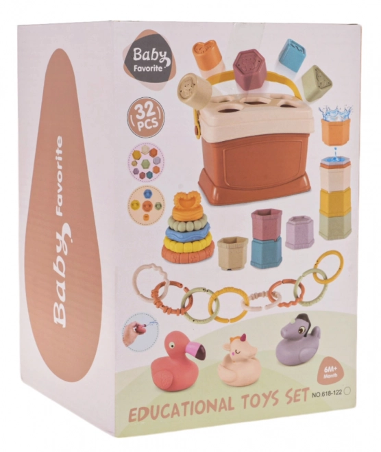 Educational Toy Set with Shape Sorter