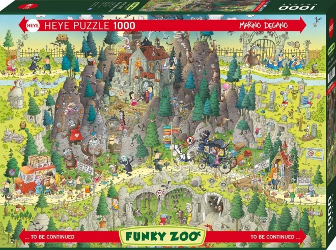 Heye Puzzle Mad Zoo: Transylvania Exposition 1000 Pieces