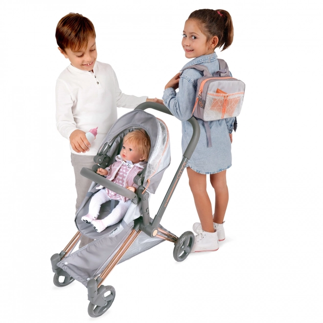 Folding 3-in-1 Doll Stroller with Backpack City X 2024