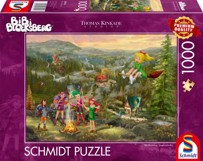 Schmidt Puzzle Little Witch Bibi: Gathering of Little Witches 1000 Pieces