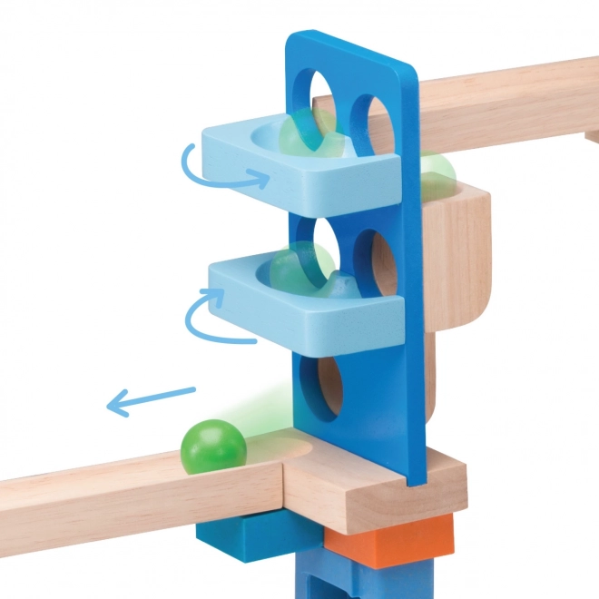 Wonderworld Trix Magic Bridge Wooden Marble Run