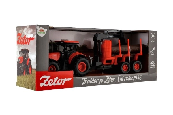 Zetor Tractor with Trailer and Loading Arm