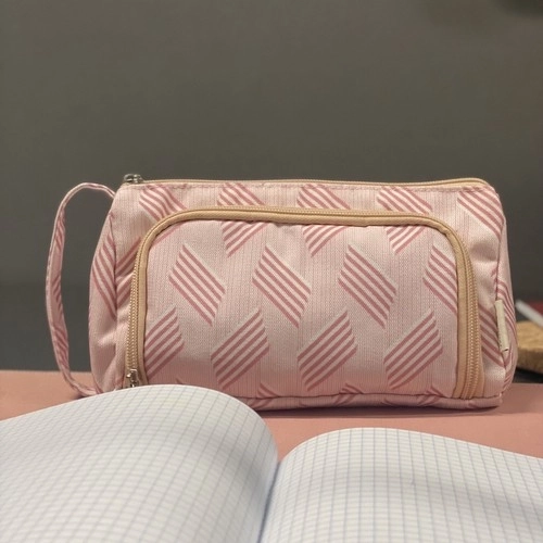 Large Pink School Pencil Case