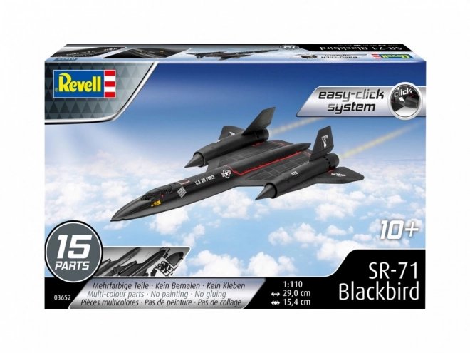 Modello in plastica SR-71 Blackbird Easy-Click 1/110