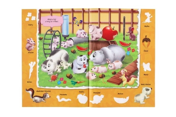 Book Colorful World of Animals with Stickers