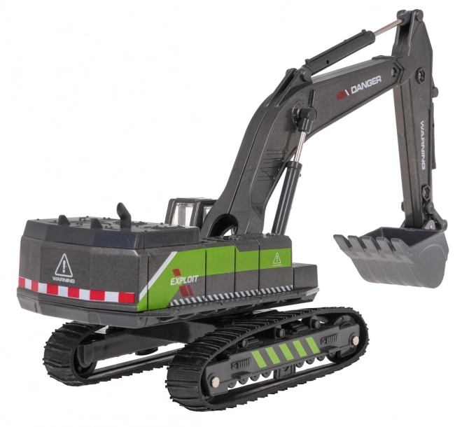 Metal Excavator Loader Black and Green