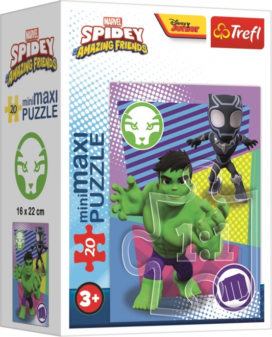 Amazing Spidey Puzzle with Hulk and Black Panther